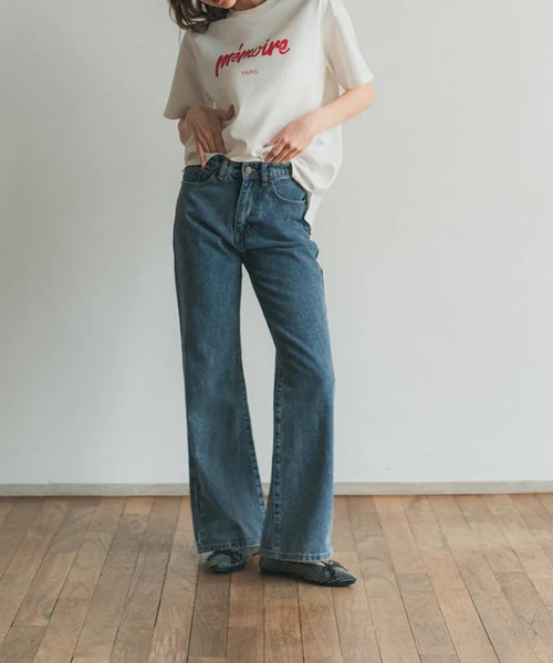 RANCLIC（ランクリック）の「memoire ロゴビッグT（Tシャツ/カットソー・レディース・レッド・FREE）」の5枚目の写真
