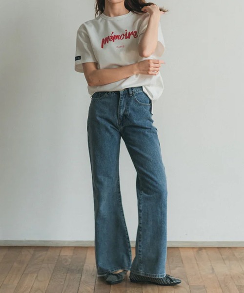 RANCLIC（ランクリック）の「memoire ロゴビッグT（Tシャツ/カットソー・レディース・レッド・FREE）」の6枚目の写真