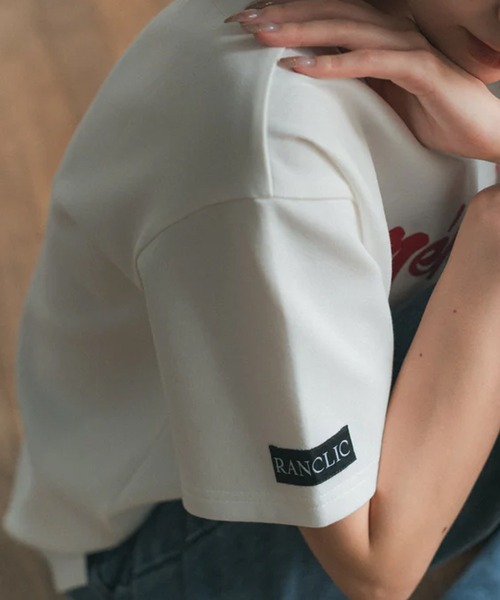 RANCLIC（ランクリック）の「memoire ロゴビッグT（Tシャツ/カットソー・レディース・レッド・FREE）」の10枚目の写真