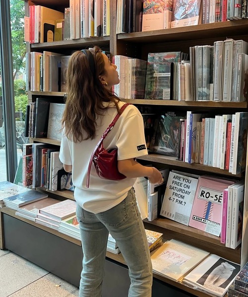 RANCLIC（ランクリック）の「memoire ロゴビッグT（Tシャツ/カットソー・レディース・レッド・FREE）」の12枚目の写真