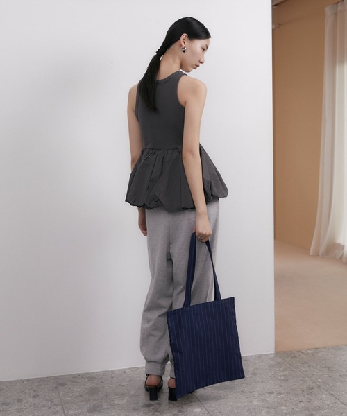 somlu.(ソンムル)の「【somlu.】アソートトートバッグ / ストライプ・クリンクル加工(トートバッグ・レディース・ネイビー/スミクロ/アイボリー/ライトブルー・FREE)」の16枚目の写真