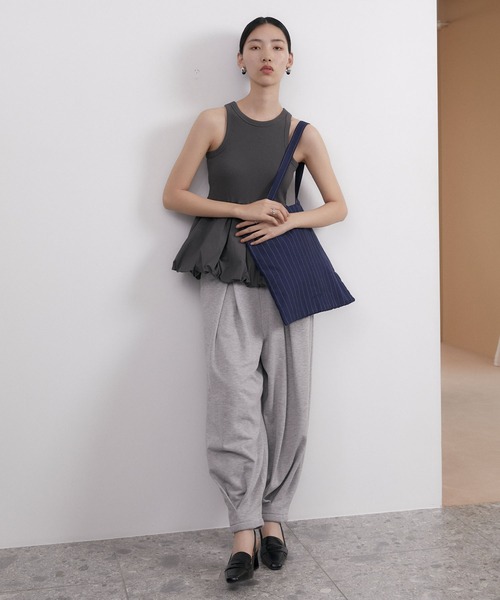 somlu.(ソンムル)の「【somlu.】アソートトートバッグ / ストライプ・クリンクル加工(トートバッグ・レディース・ネイビー/スミクロ/アイボリー/ライトブルー・FREE)」の17枚目の写真