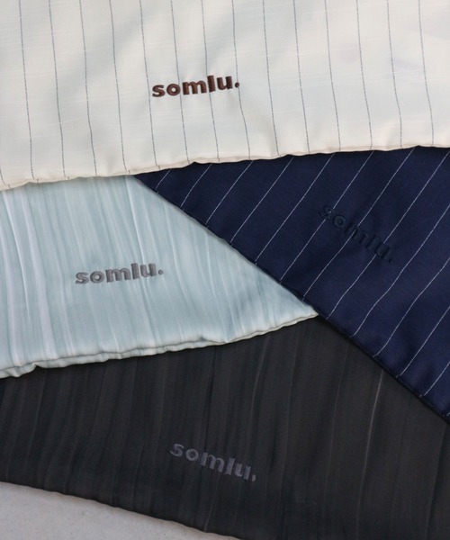 somlu.(ソンムル)の「【somlu.】アソートトートバッグ / ストライプ・クリンクル加工(トートバッグ・レディース・ネイビー/スミクロ/アイボリー/ライトブルー・FREE)」の10枚目の写真