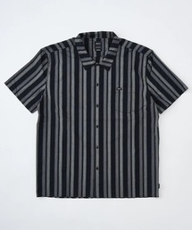 RVCA | RVCA メンズ OMBRE BORDER SHIRTS 半袖シャツ 【2025年夏モデル】/ルーカ胸ポケットワンポイントストライプ柄半袖シャツ(シャツ/ブラウス)