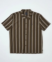RVCA（ルーカ）の「RVCA メンズ OMBRE BORDER SHIRTS 半袖シャツ 【2025年夏モデル】/ルーカ胸ポケットワンポイントストライプ柄半袖シャツ（シャツ/ブラウス）」