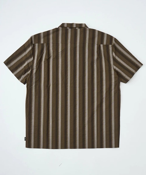 RVCA(ルーカ)の「RVCA メンズ OMBRE BORDER SHIRTS 半袖シャツ 【2025年夏モデル】/ルーカ胸ポケットワンポイントストライプ柄半袖シャツ(シャツ/ブラウス・メンズ・ベージュ系その他/ブラック系その他/ブラウン系その他・X-LARGE/LARGE/MEDIUM/SMALL)」の8枚目の写真
