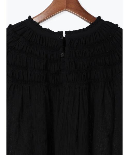 Te chichi（テチチ）の「コットンクレープスモッキングブラウス（シャツ/ブラウス・レディース・グリーン/ブラック/オフホワイト・F）」の12枚目の写真