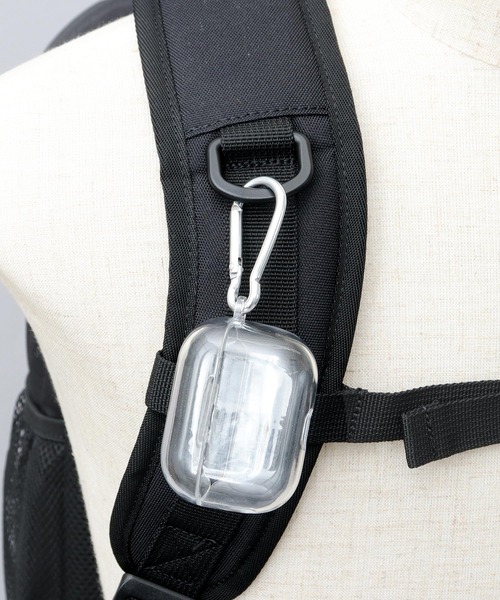 VISION STREET WEAR（ヴィジョンストリートウェア）の「大容量 2層式 スクエアバックパック サイドメッシュポット付き A4・B4収納対応（バックパック/リュック・メンズ・ブラック・FREE）」の4枚目の写真