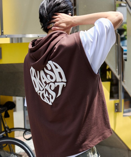 WEGO（ウィゴー）の「WEGO/パーカーアンサンブルT（アンサンブル・メンズ・ブラウン/ネイビー/スミクロ・MEDIUM/LARGE）」の3枚目の写真