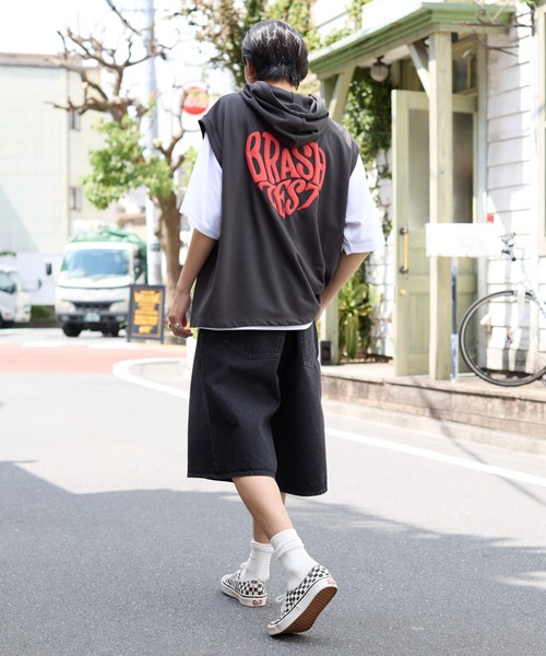 WEGO（ウィゴー）の「WEGO/パーカーアンサンブルT（アンサンブル・メンズ・ブラウン/ネイビー/スミクロ・MEDIUM/LARGE）」の4枚目の写真