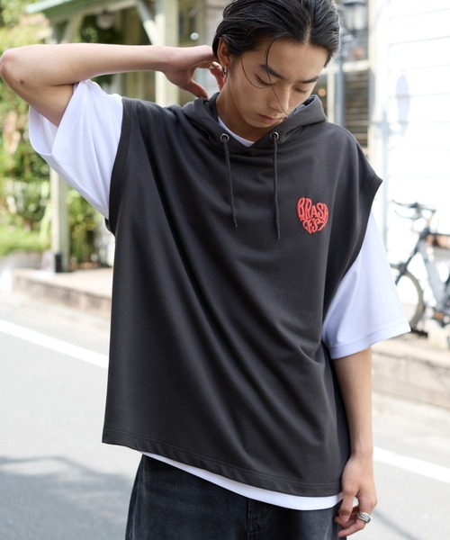 WEGO（ウィゴー）の「WEGO/パーカーアンサンブルT（アンサンブル・メンズ・ブラウン/ネイビー/スミクロ・MEDIUM/LARGE）」の11枚目の写真