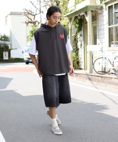 WEGO（ウィゴー）の「WEGO/パーカーアンサンブルT（アンサンブル・メンズ・ブラウン/ネイビー/スミクロ・MEDIUM/LARGE）」の14枚目の写真