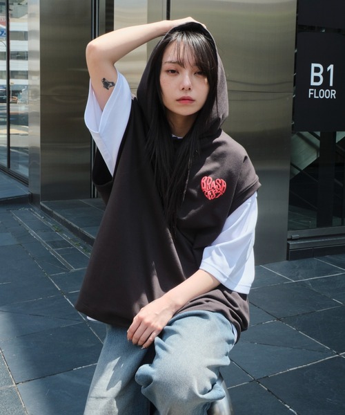 WEGO（ウィゴー）の「WEGO/パーカーアンサンブルT（アンサンブル・メンズ・ブラウン/ネイビー/スミクロ・MEDIUM/LARGE）」の17枚目の写真