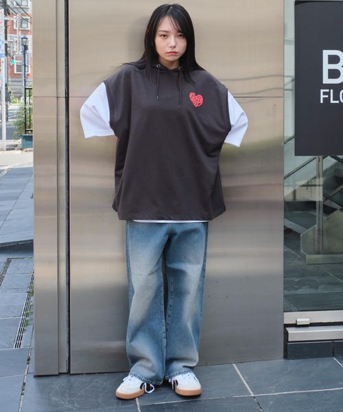 WEGO（ウィゴー）の「WEGO/パーカーアンサンブルT（アンサンブル・メンズ・ブラウン/ネイビー/スミクロ・MEDIUM/LARGE）」の18枚目の写真