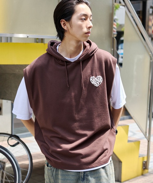 WEGO（ウィゴー）の「WEGO/パーカーアンサンブルT（アンサンブル・メンズ・ブラウン/ネイビー/スミクロ・MEDIUM/LARGE）」の20枚目の写真