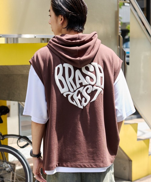 WEGO（ウィゴー）の「WEGO/パーカーアンサンブルT（アンサンブル・メンズ・ブラウン/ネイビー/スミクロ・MEDIUM/LARGE）」の21枚目の写真