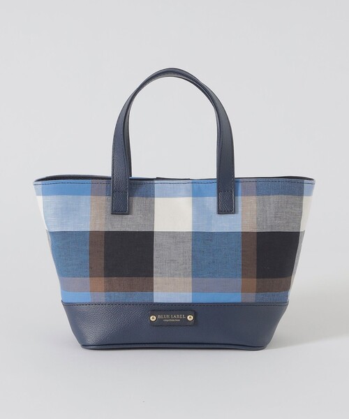 BLUE LABEL CRESTBRIDGE(ブルーレーベルクレストブリッジ)の「クレストブリッジチェックコットンリネンミニトート(トートバッグ・レディース・グリーン系その他2/レッド系その他4/ライトブルー・FREE)」の15枚目の写真