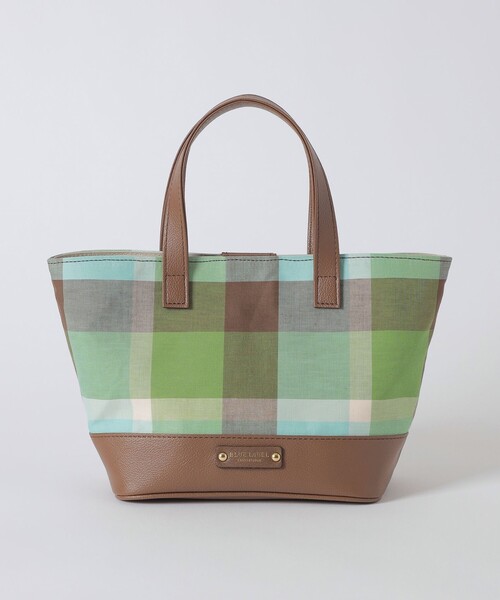 BLUE LABEL CRESTBRIDGE(ブルーレーベルクレストブリッジ)の「クレストブリッジチェックコットンリネンミニトート(トートバッグ・レディース・グリーン系その他2/レッド系その他4/ライトブルー・FREE)」の21枚目の写真