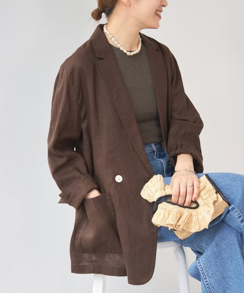 IENA（イエナ）の「ウォッシャブル ソフトリネン リラックス