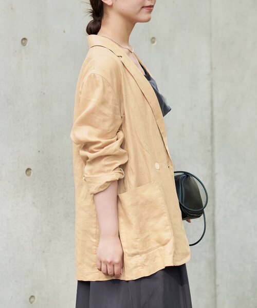 IENA（イエナ）の「ウォッシャブル ソフトリネン リラックス