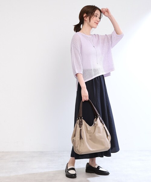 【夏SALE／E‐QUALITY／手洗い可】レーシーニット 夏SALE／E‐QUALITY／手洗い可】レーシーニット（ニット/セーター