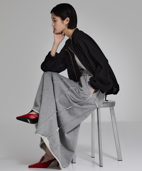Stretch Taffeta Zip Pocket Tailored Jacket（テーラード