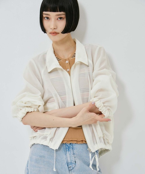 STUDIOUS（ステュディオス）の「【STUDIOUS/ステュディオス】SHEER ZIP