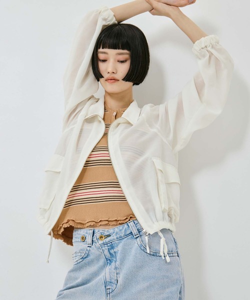 STUDIOUS（ステュディオス）の「【STUDIOUS/ステュディオス】SHEER ZIP