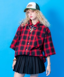 ankoROCK（アンコロック）の「a.p.o.v. -ankoROCK's select- オンブレブロックチェックオーバーサイズシャツ（シャツ/ブラウス）」