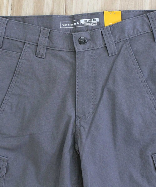 Carhartt（カーハート）の「リラックスフィット カーゴワークショートパンツ ハーフパンツ RUGGED FLEX RELAXED FIT RIPSTOP CARGO WORK SHORT（カーゴパンツ・メンズ・グレー/ブラウン/グリーン・30）」の5枚目の写真