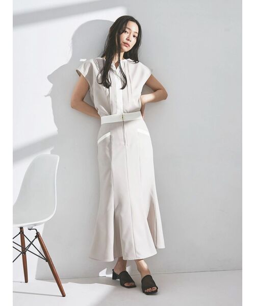 新品　TONAL トーナル　ニットスカート　フレアスカート　マーメイドスカート TONAL（トーナル）の「サテンフレアマーメイドスカート