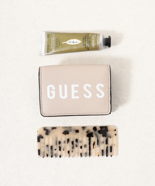 Guess(ゲス)の「GUESS LILA SLG MINI WALLET ウォレット(財布・レディース・ダークベージュ/サンドグレー・ONE SIZE)」の1枚目の写真