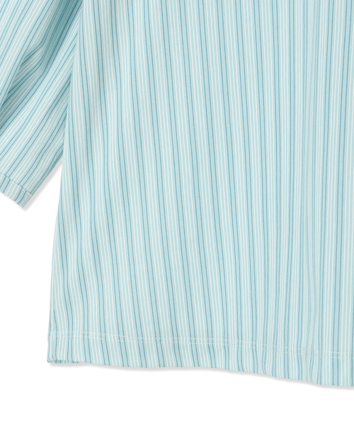 DECOY SINCE 1981(デコイシンスイチキュウハチイチ)の「【接触冷感・UVカット】ストライププルオーバー(Tシャツ/カットソー・レディース・ネイビー/ブルー/サックスブルー・L/LL/3L/M/4L)」の12枚目の写真