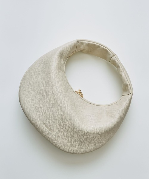 HASHIBAMI（ハシバミ）の「【HASHIBAMI】エイチビー ラウンドバッグ（ハンドバッグ・レディース・ブラック/ライトブルー/ナチュラル/シルバー/マルーン・FREE）」の10枚目の写真