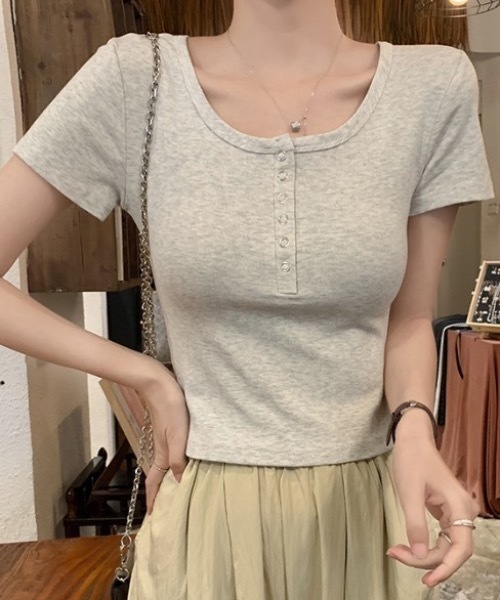 FUNdaysion｜ファンデイションのTシャツ/カットソー（グレー/灰色系