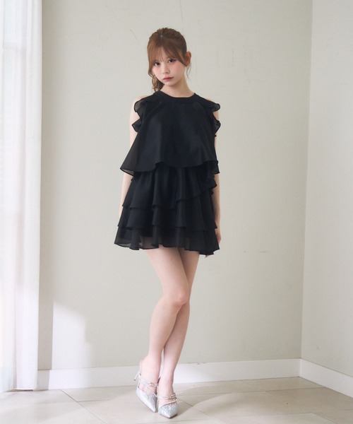 【限定1着】ハンドメイド　レディース　ノースリーブワンピース　リップル♬ THOUSAND MILE ワンピース 「mina 7月号掲載」「THOUSAND MILE