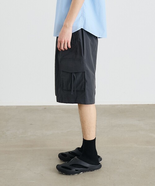 City Ambient Products(シティアンビエントプロダクツ)の「City Ambient Products: CTN/NYN バギー カーゴ ショーツ(その他パンツ・メンズ・チャコールグレー/ダークグリーン/ダークブラウン・LARGE/MEDIUM)」の9枚目の写真