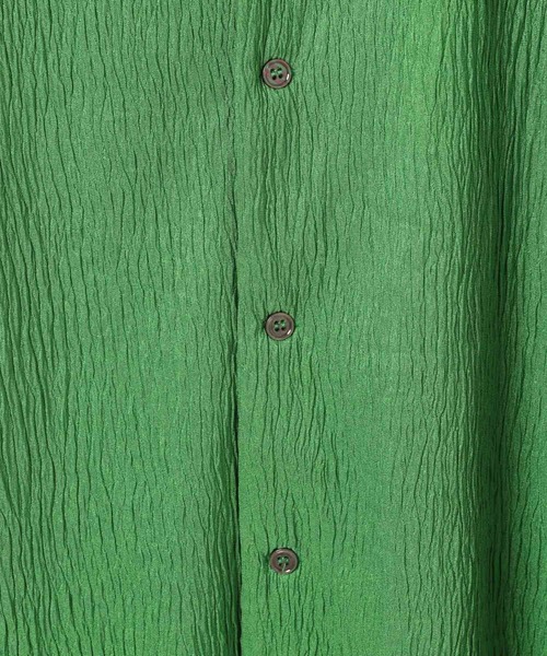 3.3 Field Trip （3.3フィールドトリップ）の「3.3 Field Trip／リップルカイキンシャツ（シャツ/ブラウス・メンズ・ブラック/アイボリー/グリーン・MEDIUM/LARGE）」の11枚目の写真