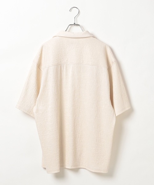 3.3 Field Trip （3.3フィールドトリップ）の「3.3 Field Trip／リップルカイキンシャツ（シャツ/ブラウス・メンズ・ブラック/アイボリー/グリーン・MEDIUM/LARGE）」の4枚目の写真