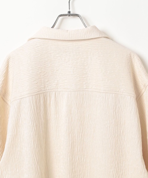 3.3 Field Trip （3.3フィールドトリップ）の「3.3 Field Trip／リップルカイキンシャツ（シャツ/ブラウス・メンズ・ブラック/アイボリー/グリーン・MEDIUM/LARGE）」の5枚目の写真