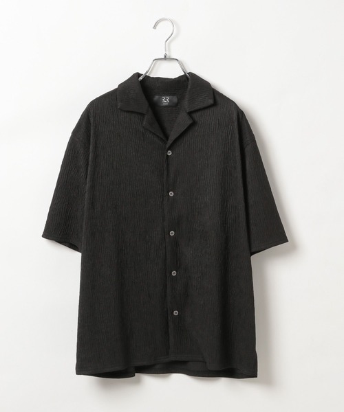 3.3 Field Trip （3.3フィールドトリップ）の「3.3 Field Trip／リップルカイキンシャツ（シャツ/ブラウス・メンズ・ブラック/アイボリー/グリーン・MEDIUM/LARGE）」の13枚目の写真