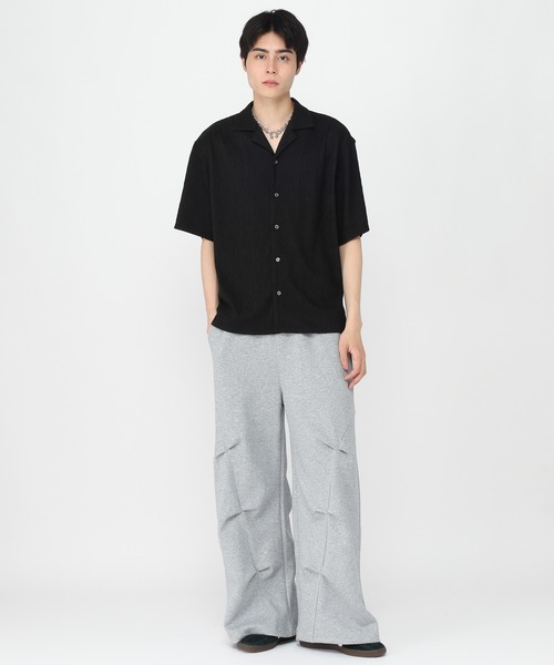 3.3 Field Trip （3.3フィールドトリップ）の「3.3 Field Trip／リップルカイキンシャツ（シャツ/ブラウス・メンズ・ブラック/アイボリー/グリーン・MEDIUM/LARGE）」の18枚目の写真