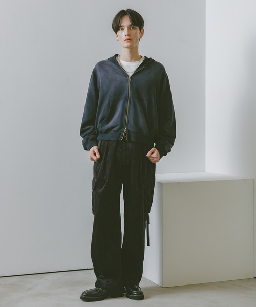 RAGEBLUE(レイジブルー)の「コーデュロイバギーワイドカーゴパンツ(カーゴパンツ・メンズ・ブラウン/グリーン/ネイビー/ブラック・LARGE/SMALL/MEDIUM)」の6枚目の写真