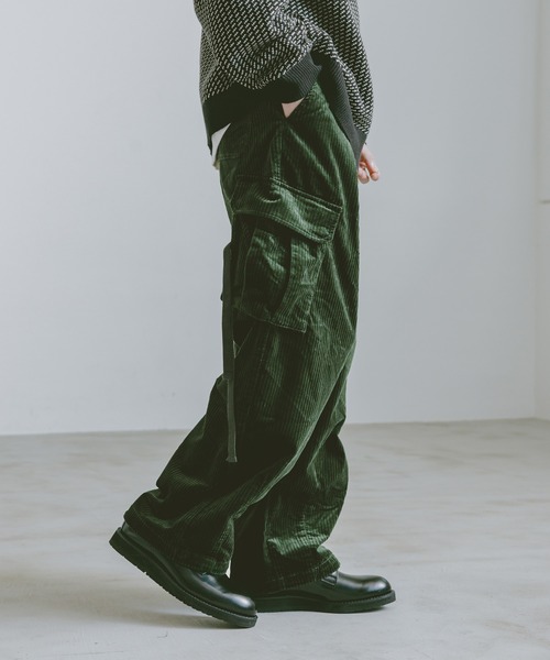 RAGEBLUE(レイジブルー)の「コーデュロイバギーワイドカーゴパンツ(カーゴパンツ・メンズ・ブラウン/グリーン/ネイビー/ブラック・LARGE/SMALL/MEDIUM)」の22枚目の写真