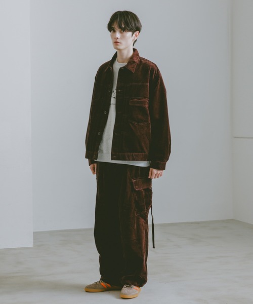 RAGEBLUE(レイジブルー)の「コーデュロイバギーワイドカーゴパンツ(カーゴパンツ・メンズ・ブラウン/グリーン/ネイビー/ブラック・LARGE/SMALL/MEDIUM)」の13枚目の写真