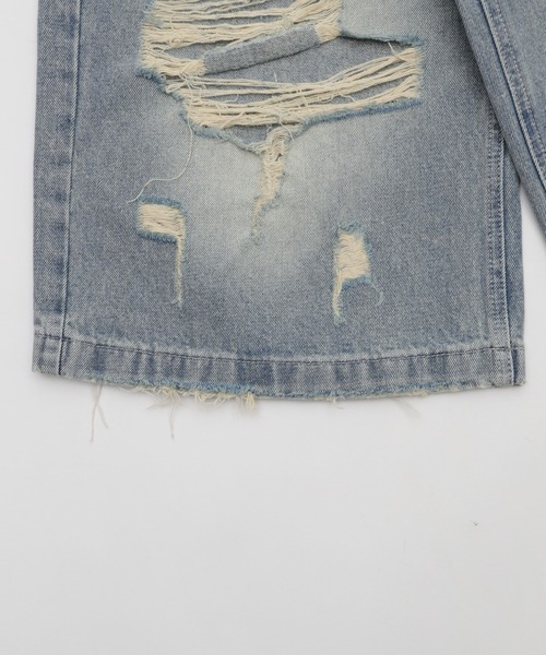 Figments(フィグメンツ)の「ダメージデニムハーフパンツ(デニムパンツ・レディース・ブルー・SMALL/MEDIUM/LARGE)」の9枚目の写真