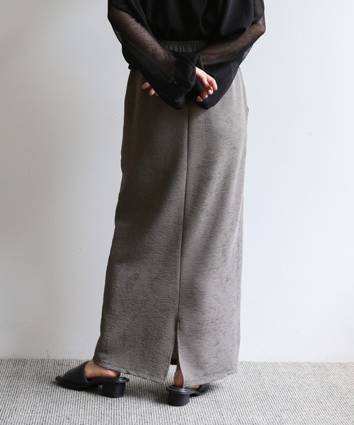 select MOCA Et（セレクトモカエト）の「【Et】Front Pocket I-Line Skirt（スカート・レディース・ブラック/グレー・LARGE/MEDIUM）」の14枚目の写真