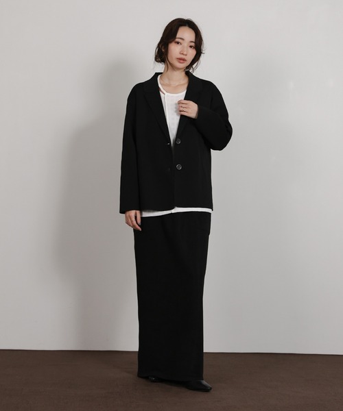 select MOCA Et（セレクトモカエト）の「【Et】Front Pocket I-Line Skirt（スカート・レディース・ブラック/グレー・LARGE/MEDIUM）」の11枚目の写真