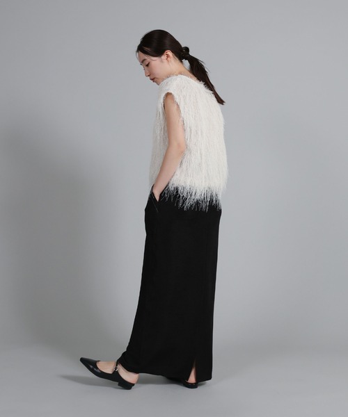 select MOCA Et(セレクトモカエト)の「【Et】Front Pocket I-Line Skirt(スカート・レディース・ブラック/グレー・LARGE/MEDIUM)」の22枚目の写真