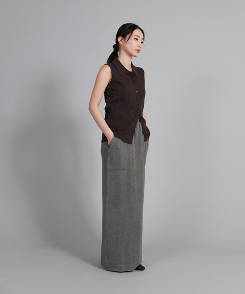 select MOCA Et(セレクトモカエト)の「【Et】Front Pocket I-Line Skirt(スカート・レディース・ブラック/グレー・LARGE/MEDIUM)」の17枚目の写真